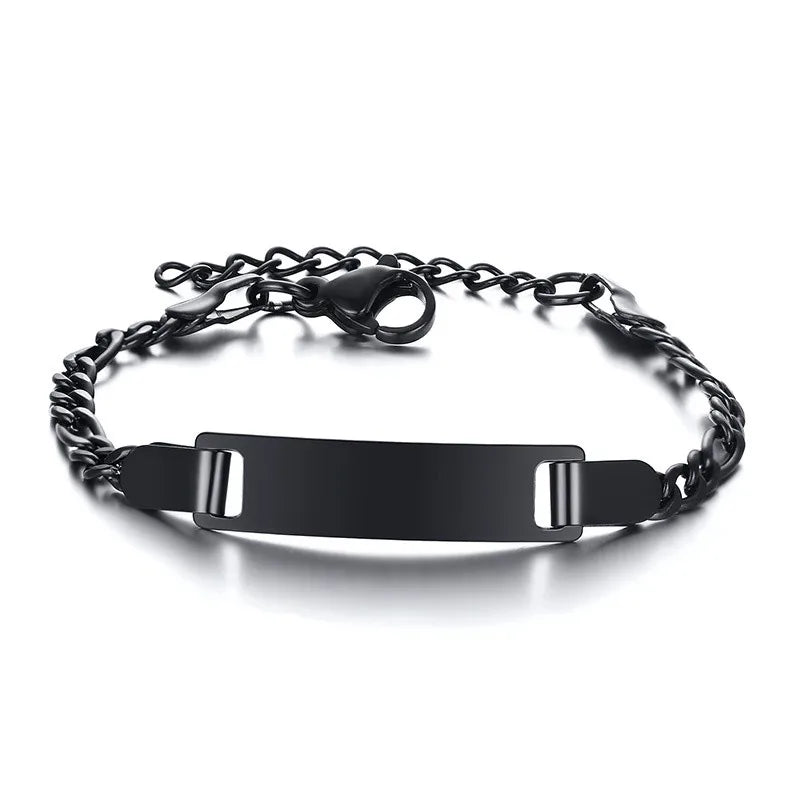 Bracciale con Incisione nero