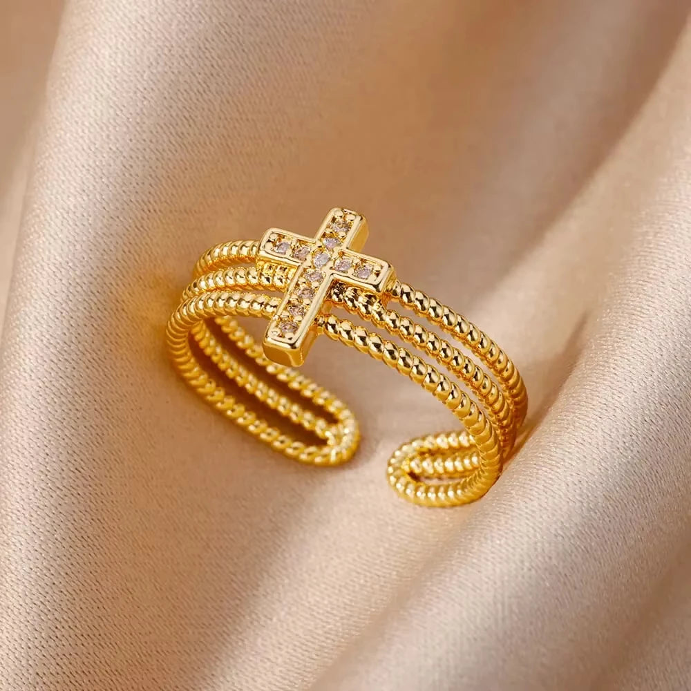 Anello modello Croce