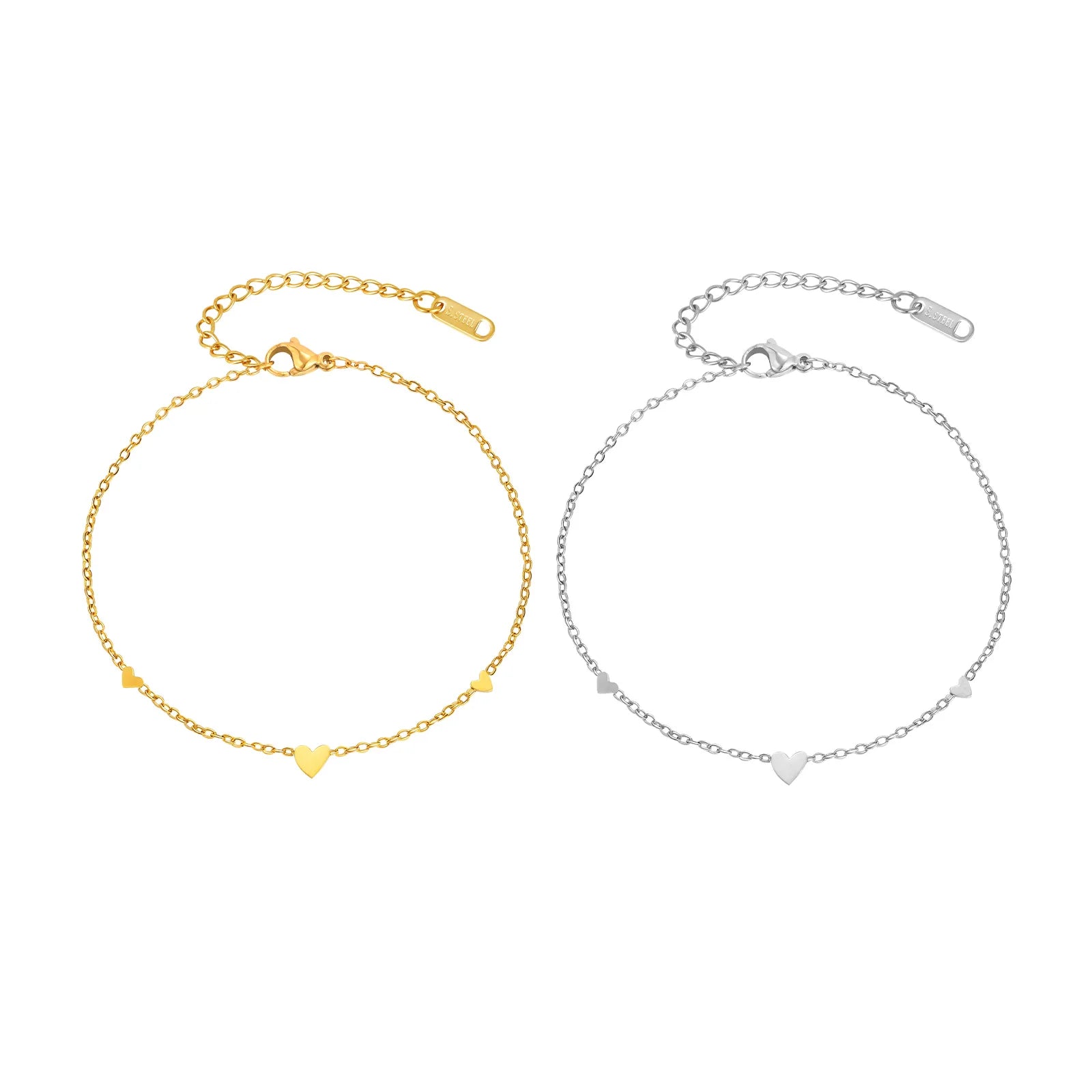 Cavigliera basic oro e argento