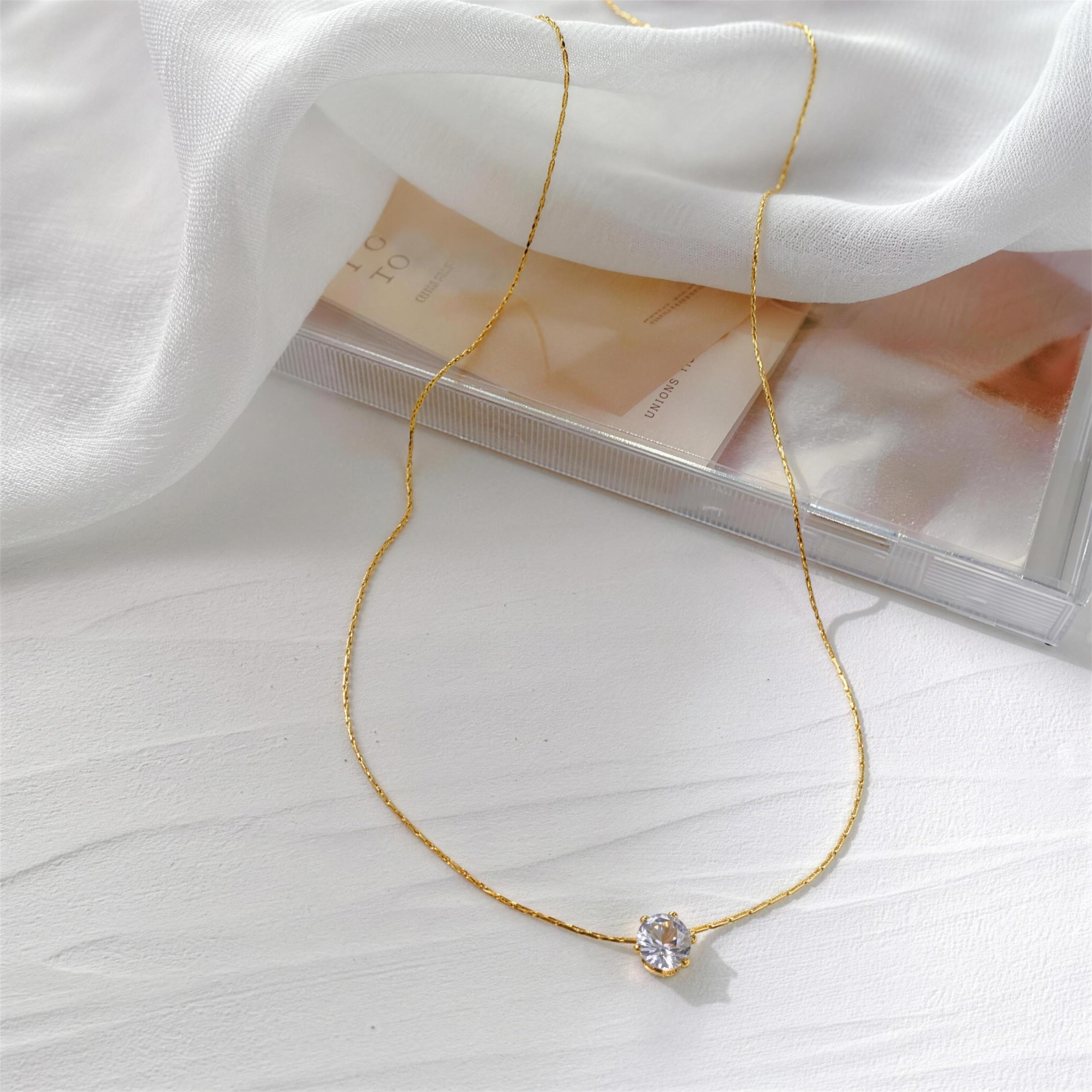 Collana Goccia di Luce oro 18K