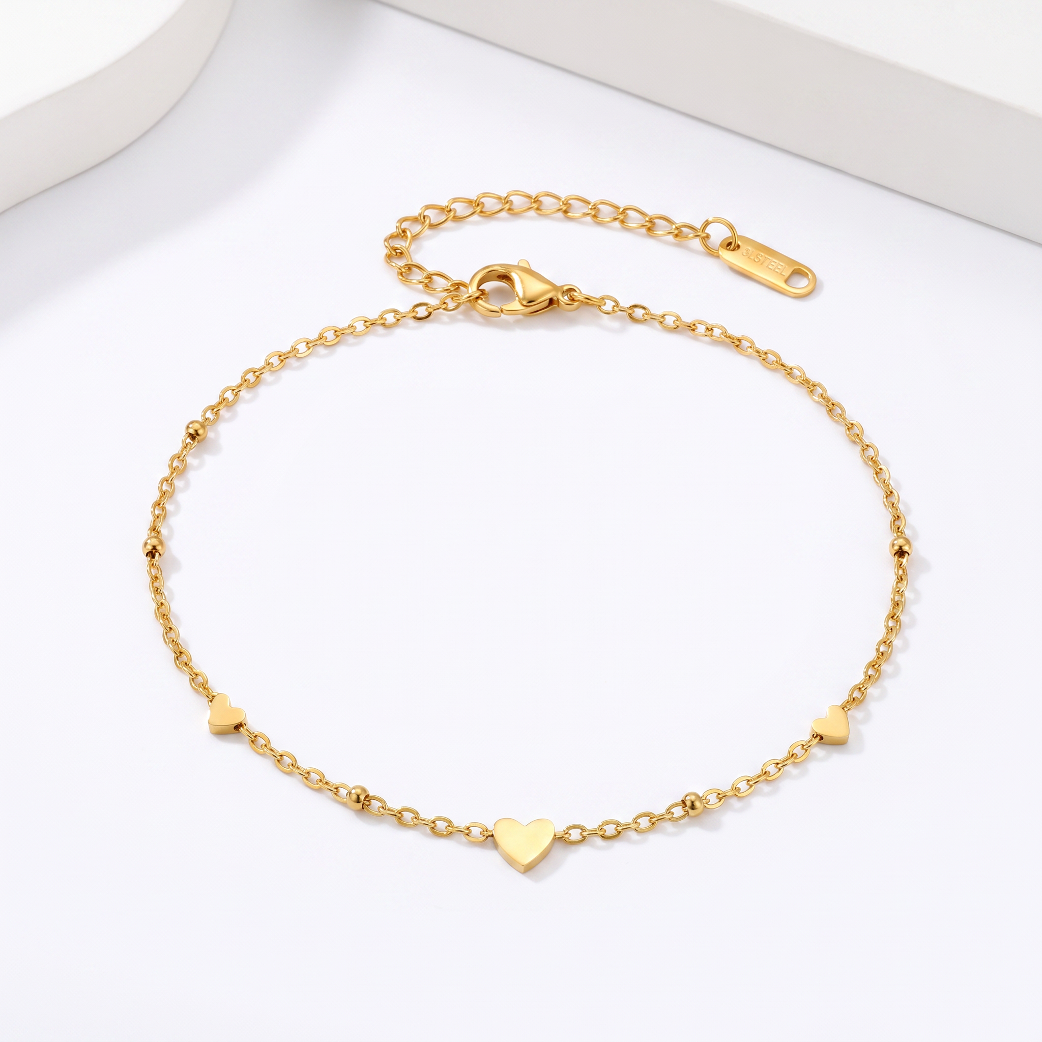 Cavigliera Cuori oro