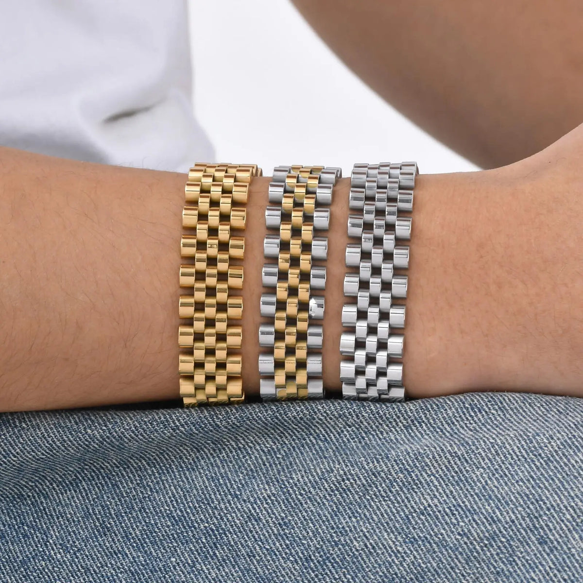 Bracciale Jubilee indossato