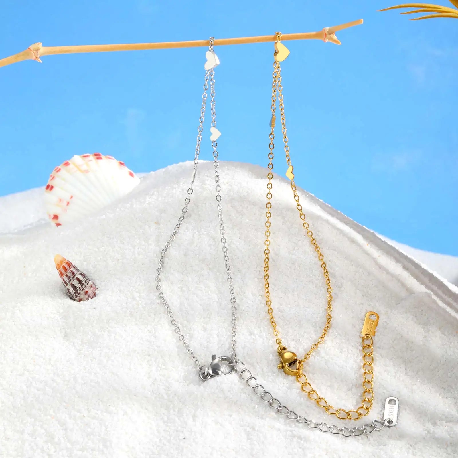 Cavigliere oro e argento