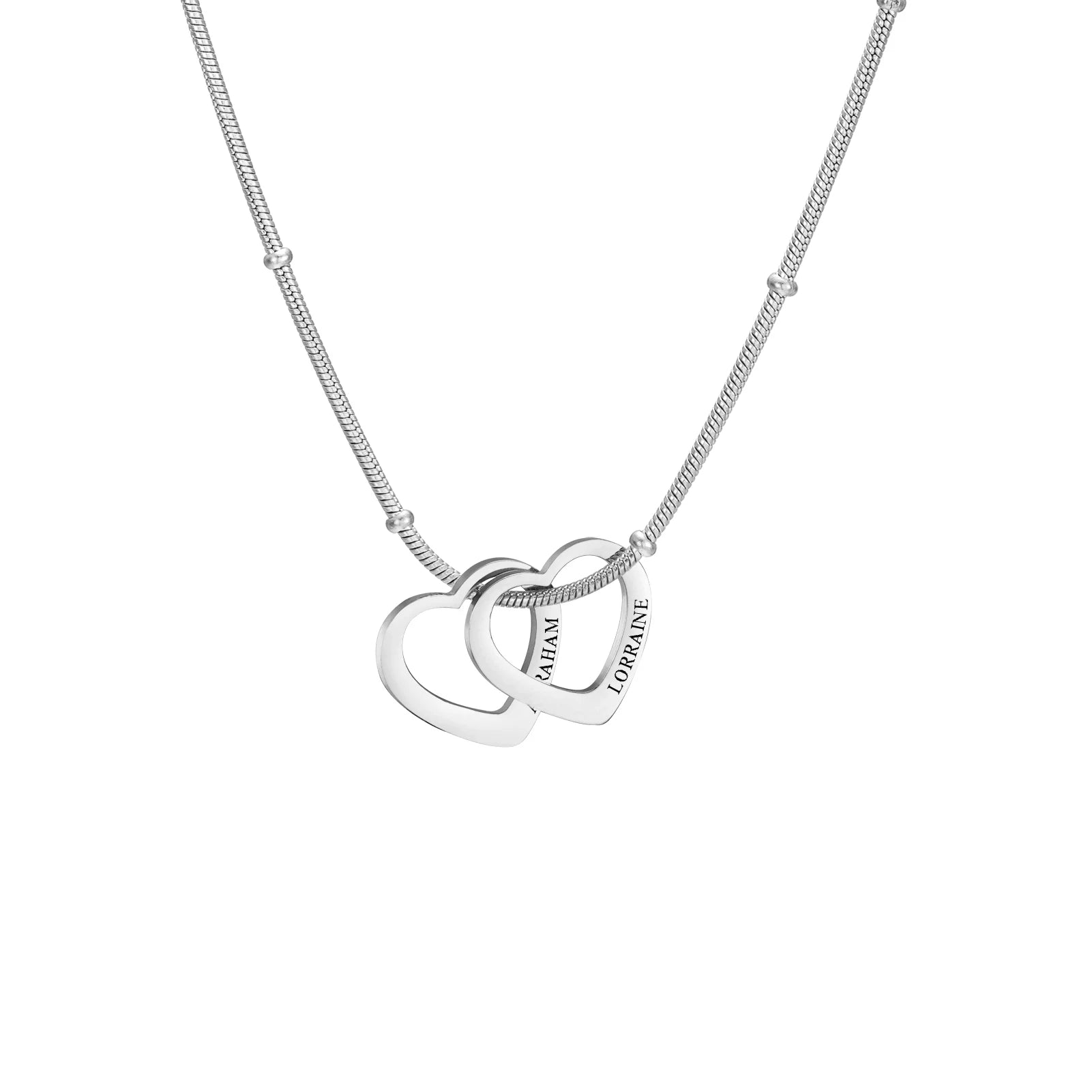 Collana con due cuori