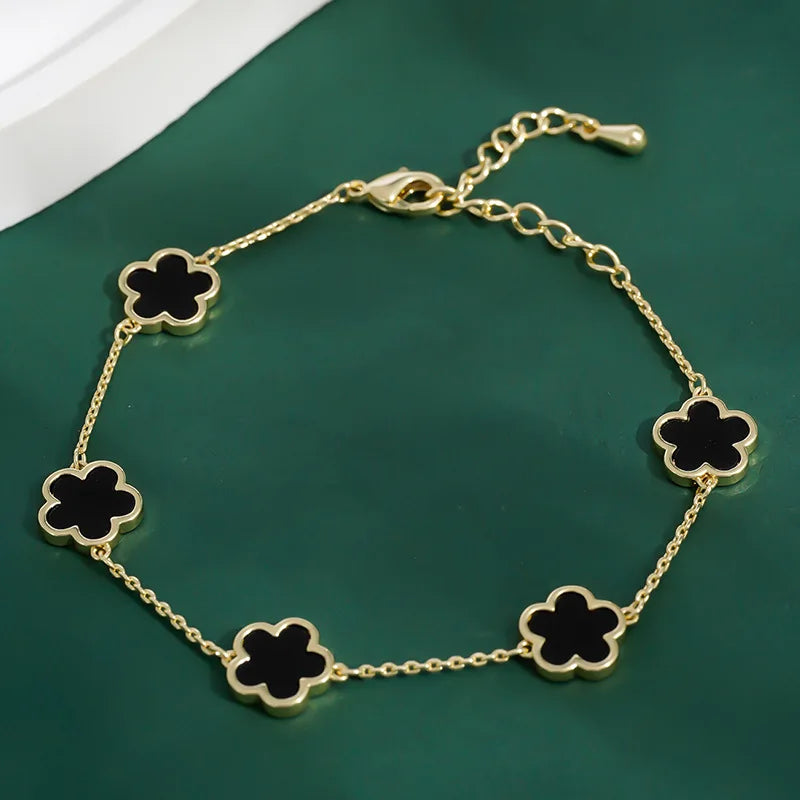 Bracciale Pentaleaf nero