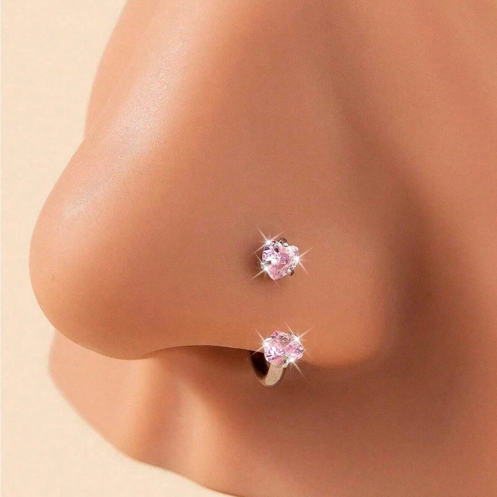 Piercing Ferro di Cavallo indossato al naso