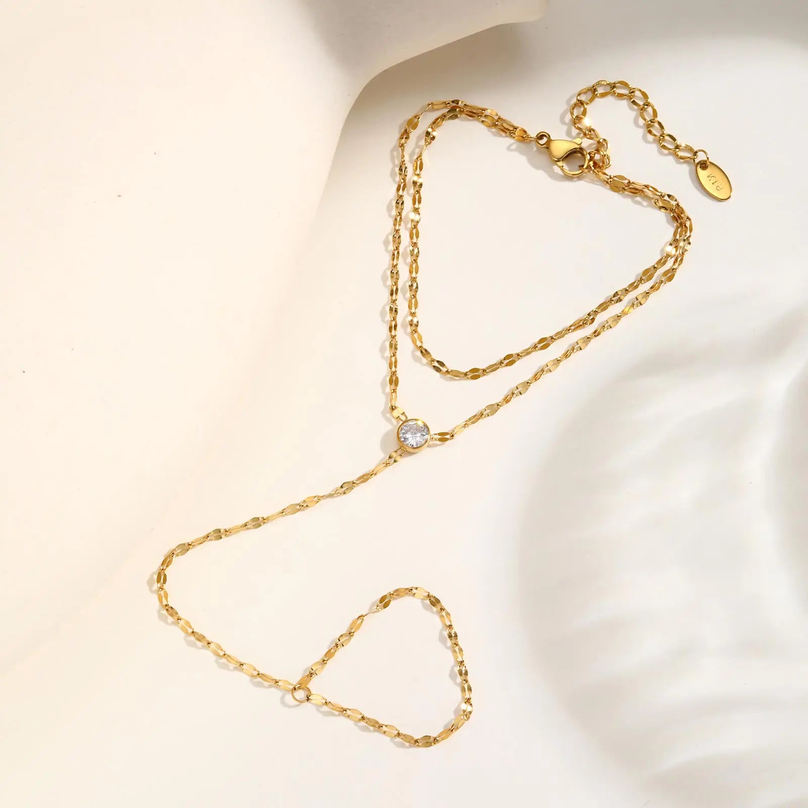 Bracciale Doppio Strato, dettaglio della catena e dell'anello