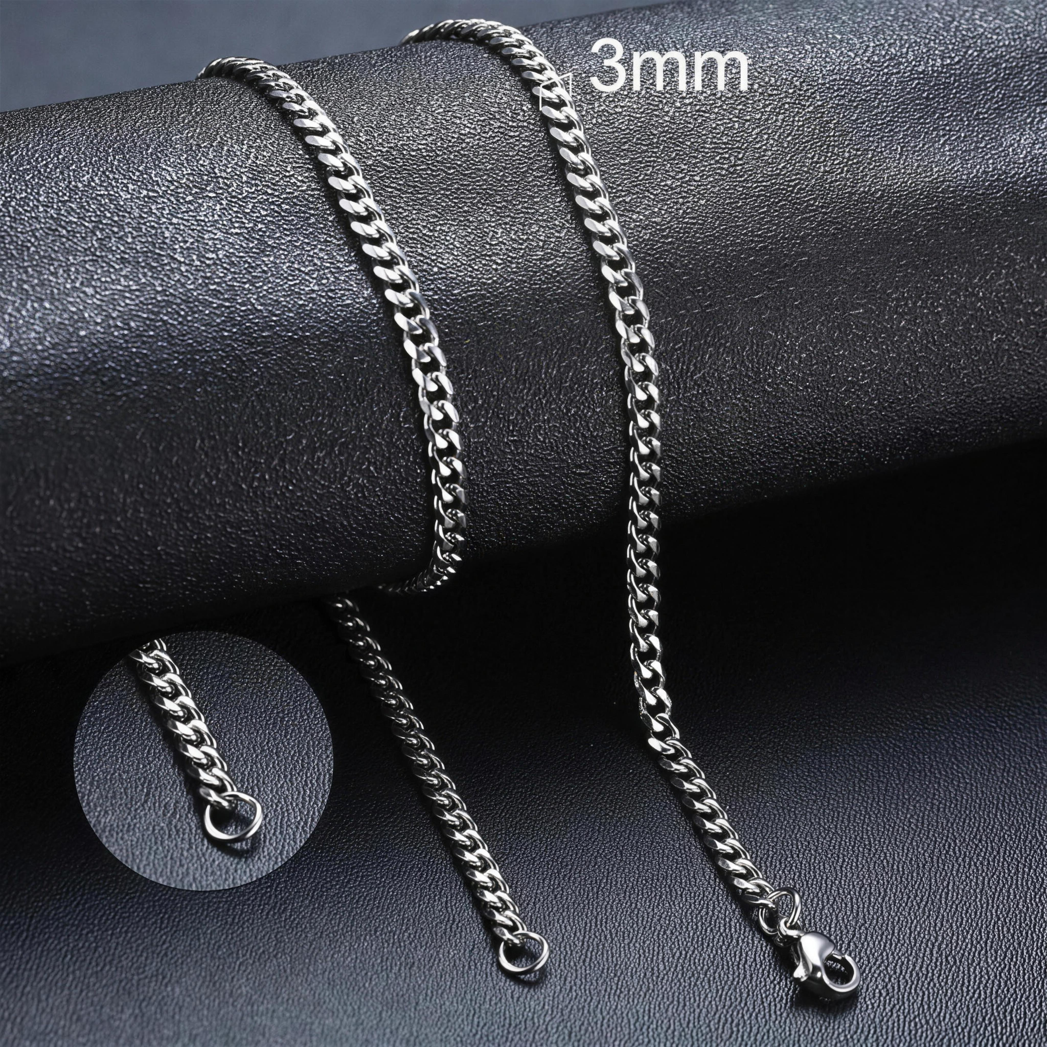 Collana a Catena Cubana argento